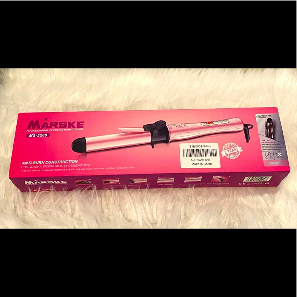 Marske 1 1/4 inch Rotating Curling Iron.